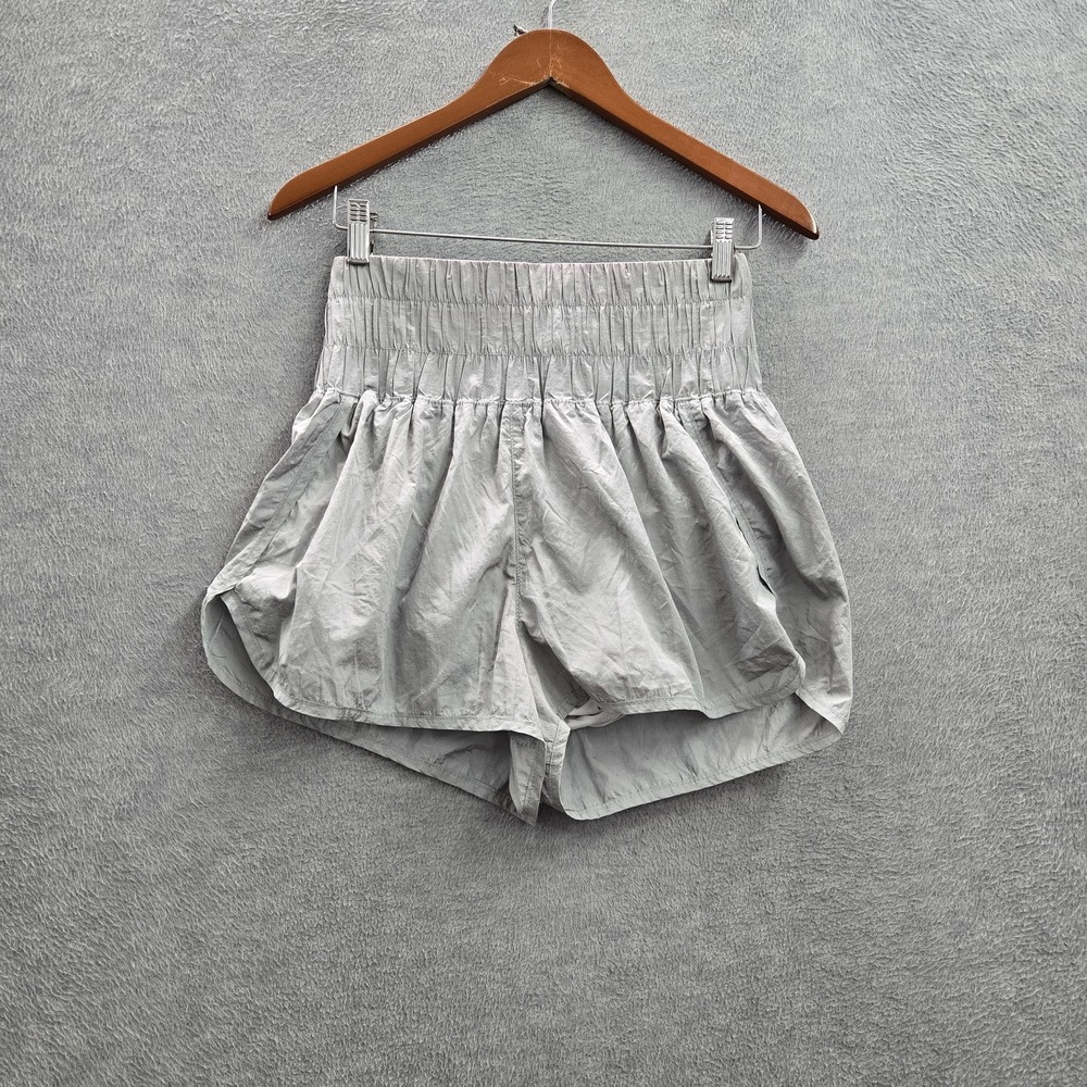 FP Movement Women Activewear Shorts L Gray The Way Home 2" Inseam READ